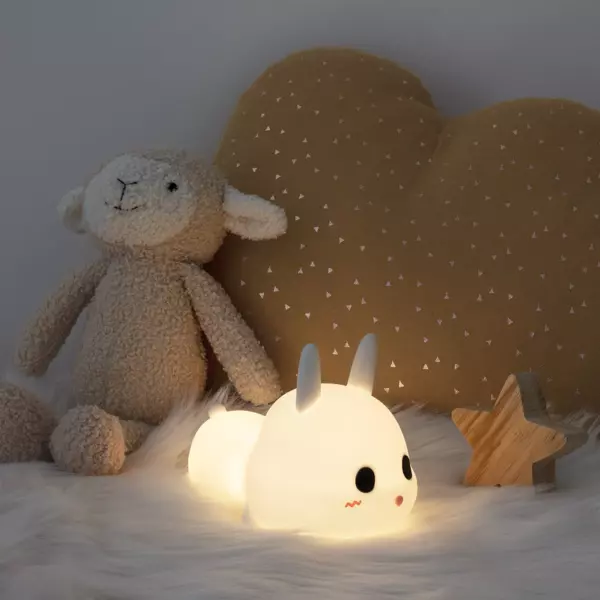Veilleuse LED enfant (H11.2 cm) Lapin Blanche