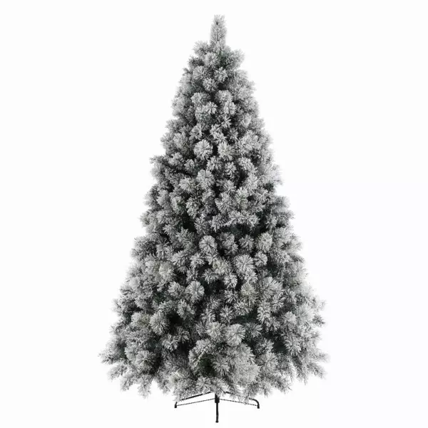 Abeto artificial de Navidad Edmonton Altura 180 cm Verde nevado