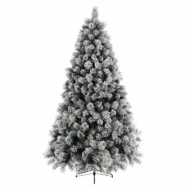 Abeto artificial de Navidad Edmonton Altura 150 cm Verde nevado