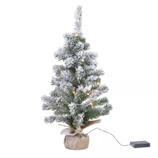 Sapin artificiel de table pré-illuminé (H60 cm) Royal Blanc chaud