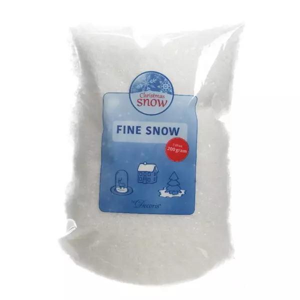 Pose af kunstig fin sne (200 gr)