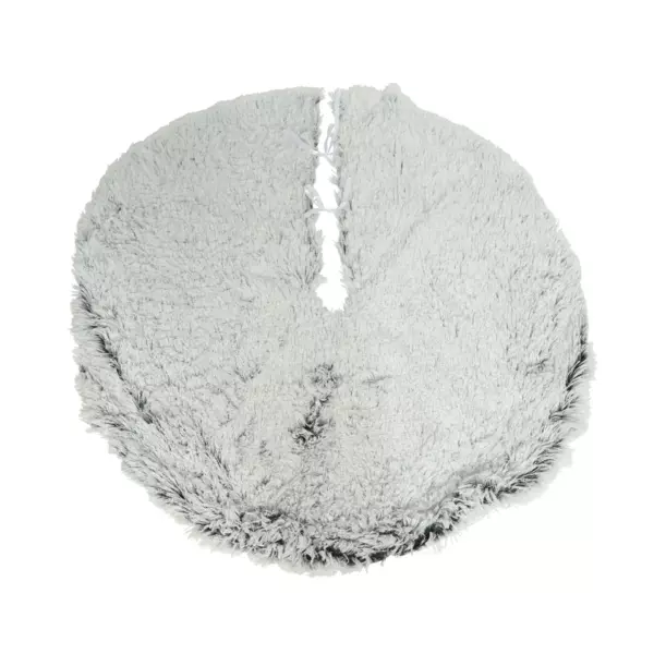 Tapis de sapin rond (D100 cm) Douceur Gris