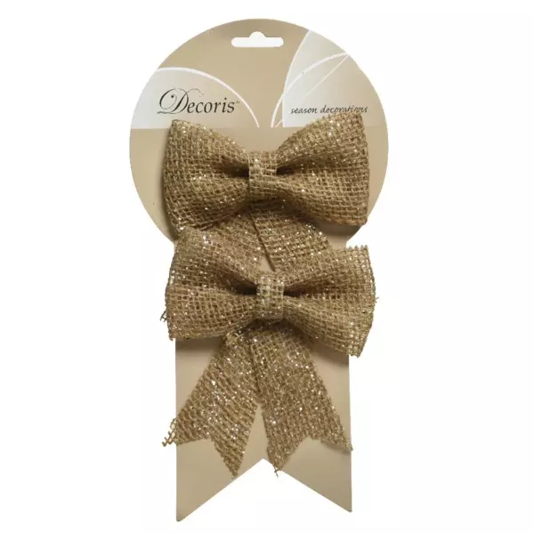 Lot de 2 noeuds (H14 cm) Tresor jute Naturel