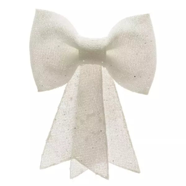 Stor sløjfe (H31 cm) Royal Hvid