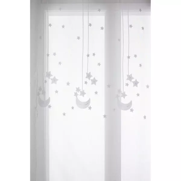 Vitrage (140 x 240 cm) Etoiles Wit