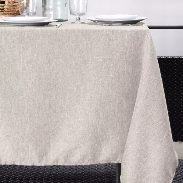 Rechteckige Tischdecke (L240 cm) Bea Helles Beige