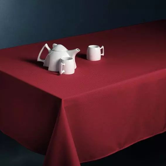 Mantel rectangular anti mancha (L300 cm) Lina Burdeos