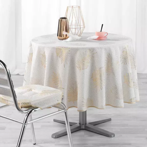 Tafelkleed rond (D180 cm) Sunny Gold Goudkleurig