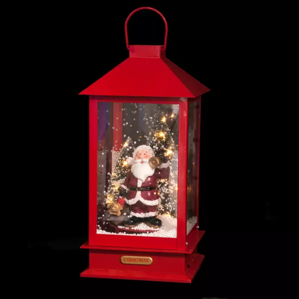 Farolillo de Navidad luminoso y musical Rojo LED
