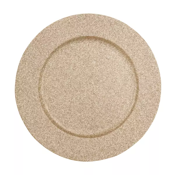 Lot de 12 dessous d'assiette Pailletées Or
