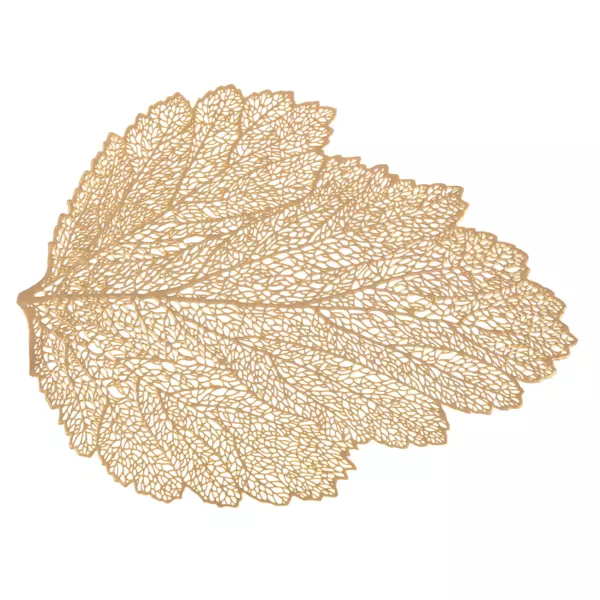 Tischset Blatt Gold