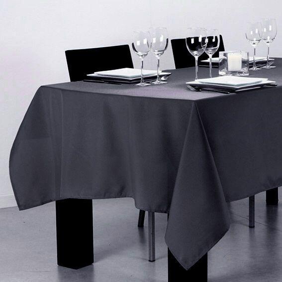 Tischdecken - - & Fleckschutz mit cm) Rechteckige Co. Eminza Lina Dunkelgrau Tischdecke (L240