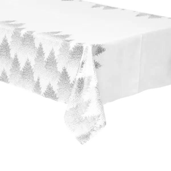 Tischdecke Rechteckig (L240 cm) Tannen Silber