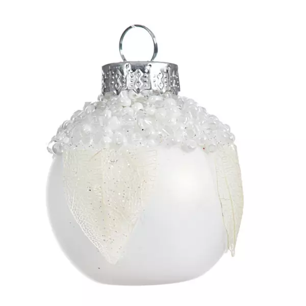 Set van 6 plaatskaartjes of menuhouders Perleo Wit