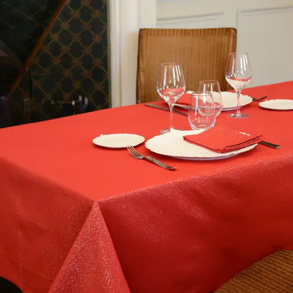 Tafelkleed rechthoekig (L300 cm) Etincelle Rood