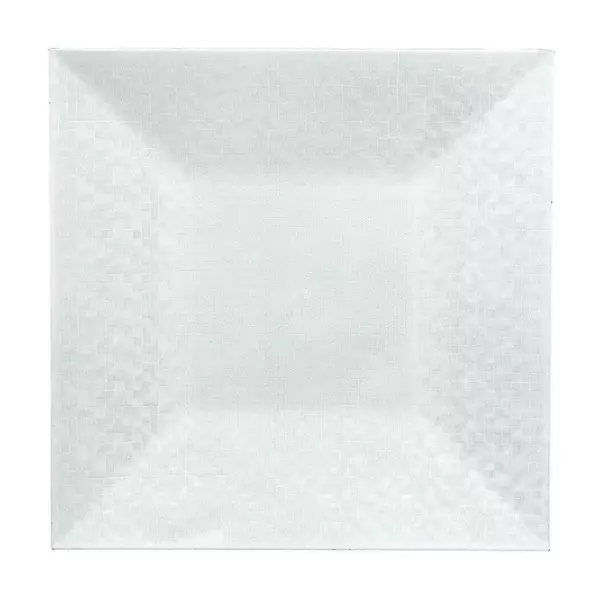 Lot de 12 dessous d'assiette pixelis�e Blanc