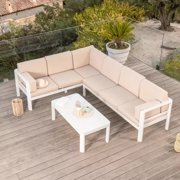Conjunto de jardín Ostara Blanco - 6 plazas