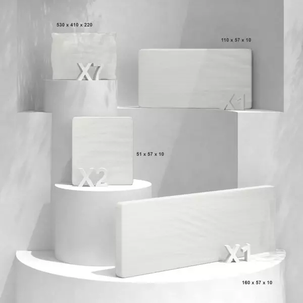 Coussins de remplacement pour salon de jardin Calvi 7 places Blanc