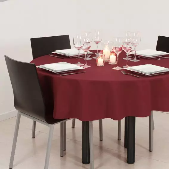 Mantel redondo (D180 cm) Lina Rojo