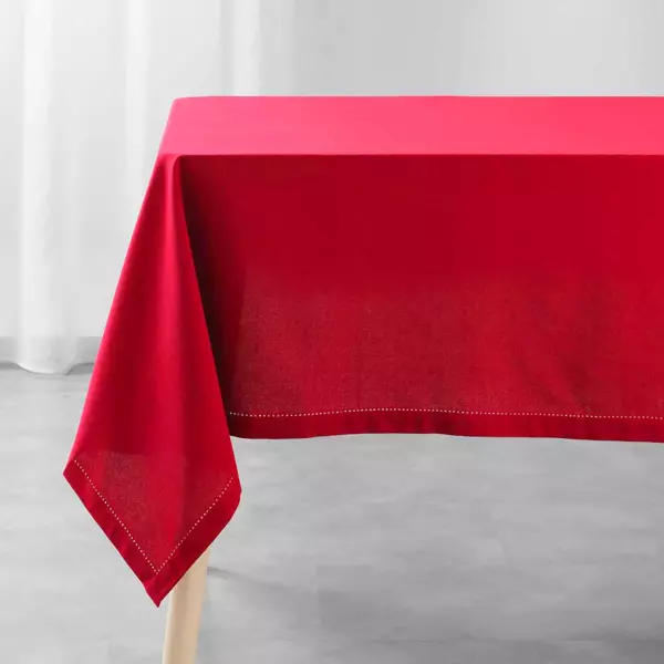 Tafelkleed rechthoekig(L240 cm) Charline Rood