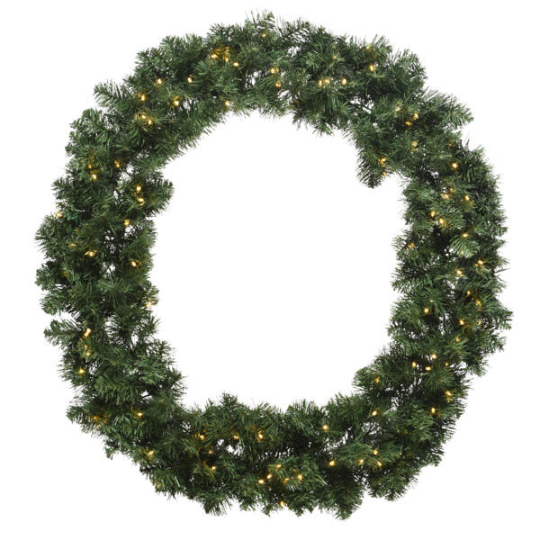 Couronne de Noël lumineuse Royal D50 cm vert/ Blanc chaud