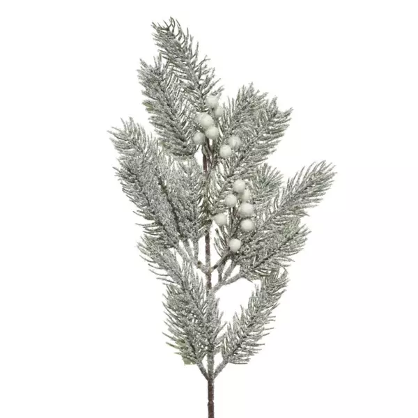 Branche de sapin (52 cm) St-Moritz enneigé