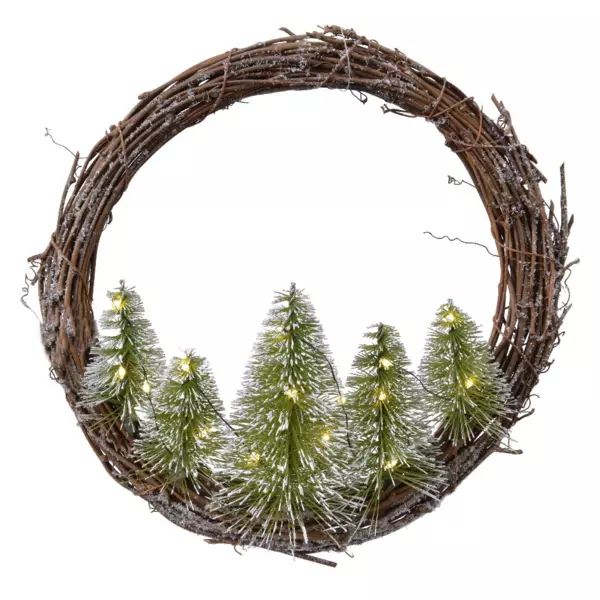 Couronne De Noël Lumineuse Et Clignotante - Guirlande Déco