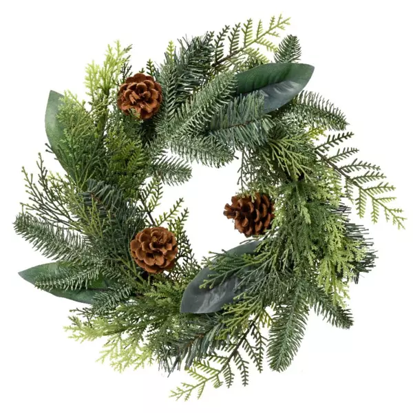 Couronne de Noël (D40 cm) Brocéliande Verte