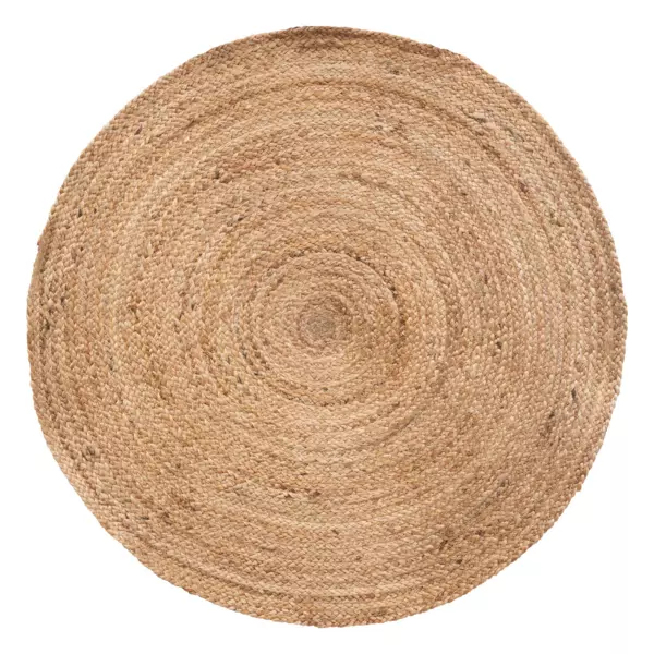 Alfombra yute (D80 cm) Domy Beige