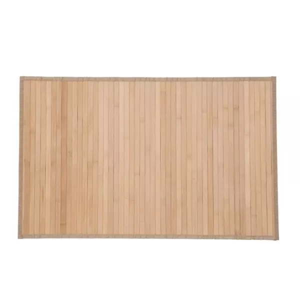 Vloerkleed latjes (80 cm) Bamboe Naturel