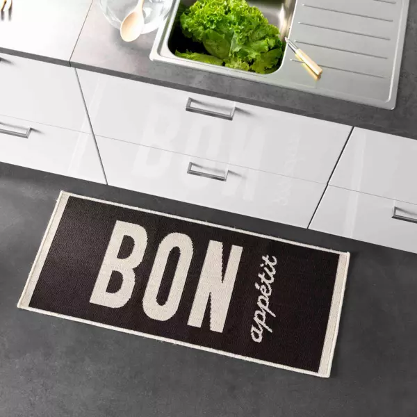 Kchenteppich (120 cm) Appetito Schwarz