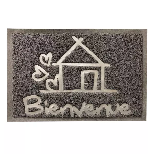 Deurmat (60 cm) Bienvenue Grijs