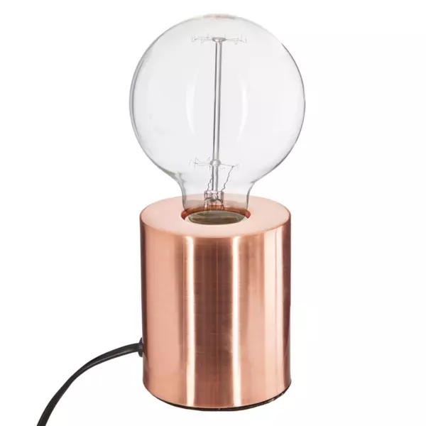 Lampe à poser méral (H10,5 cm) Tube Cuivre