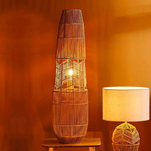 Gulvlampe i reb (H90 cm) Ajay Natur