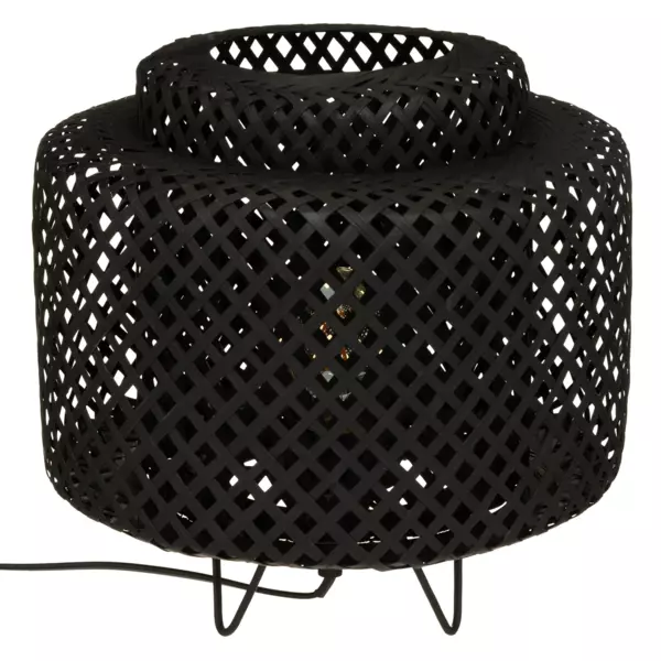 Lampe Ă poser bambou (H27 cm) Liby Noir