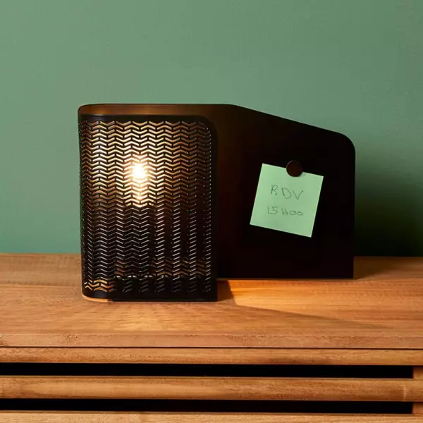 Lampe à poser en métal (L25 x H16 cm) Aladin Noir