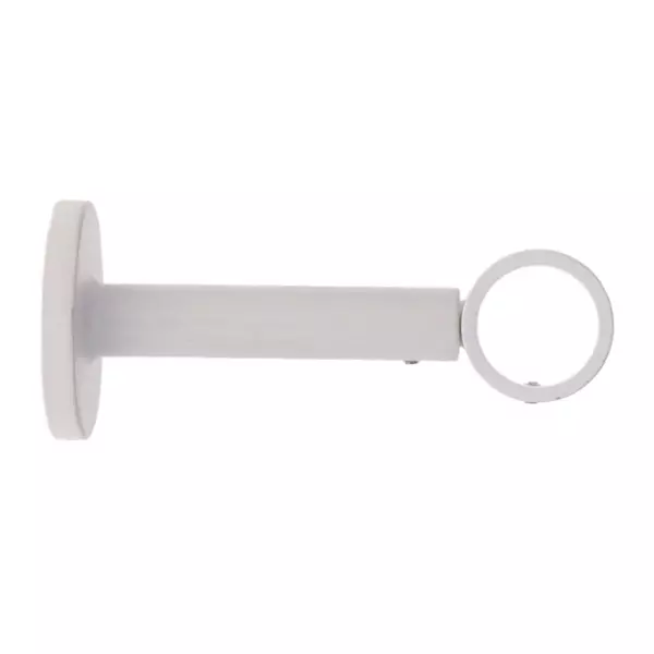 Uitschuifbare gordijnroede steun (L115 - L155 / D28) Lino Wit mat