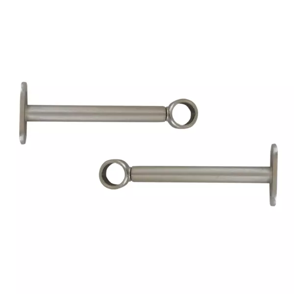 Lot de 2 supports tringles extensibles (L150 - L195 / D20 mm) Jim Argent