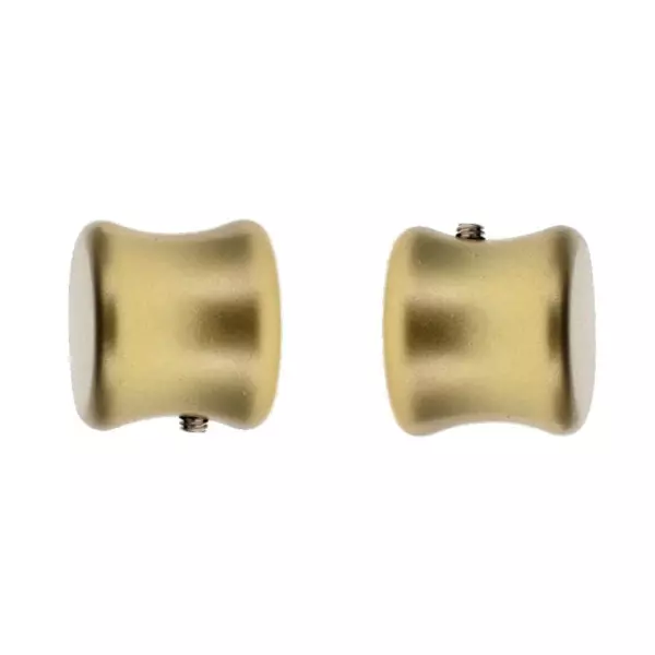 Lot de 2 embouts tringle (D20 mm) Jim Bouchons Or