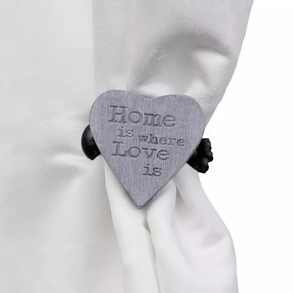 Lote de 2 pinzas Amore Gris blanco