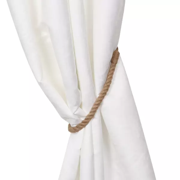 Embrasse rideau jute Clovis Beige