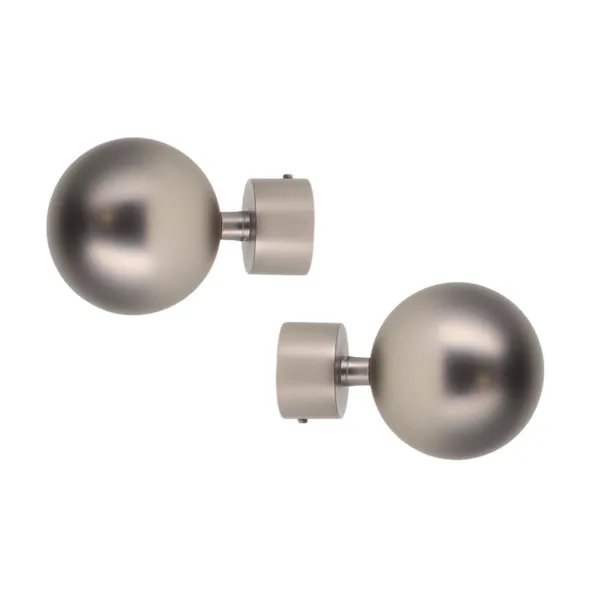 Lot de 2 embouts INSPIRE, blanc, brillant pour tringle à rideau