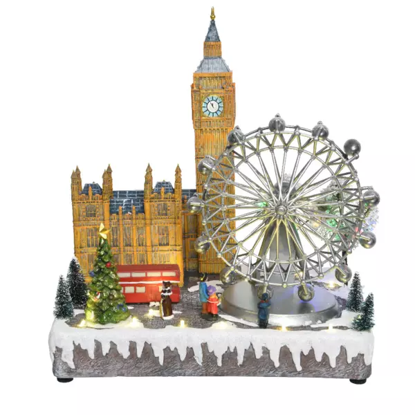 Lemax Runde Scheinwerfer Für Weihnachtsdorf - 2 Stück Set Mit Netz- Oder Batteriebetrieb