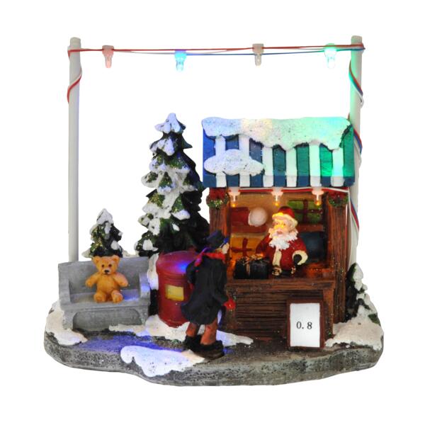 Disney - Boule à neige musicale de Noël en plastique Mickey & Minnie, 4 3/4  po