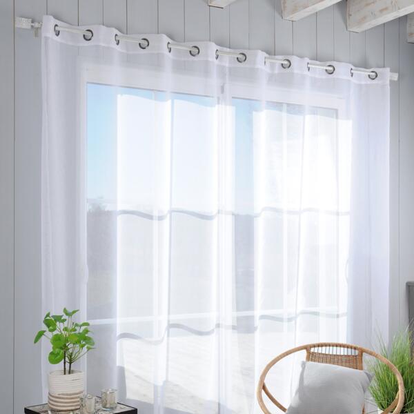 Acquista Tende trasparenti Soggiorno Tasca per asta Pannelli per tende per  finestre Camera da letto Tende in voile semitrasparente Verde