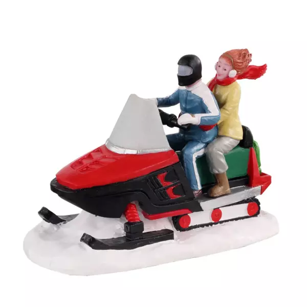 Figur Lemax Motorschlitten