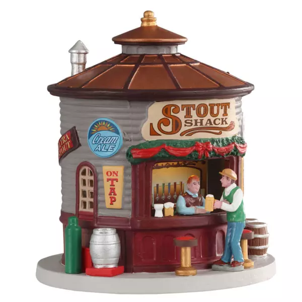 Lemax verlicht kerstdorp De Stout Schack kiosk (batterijen)
