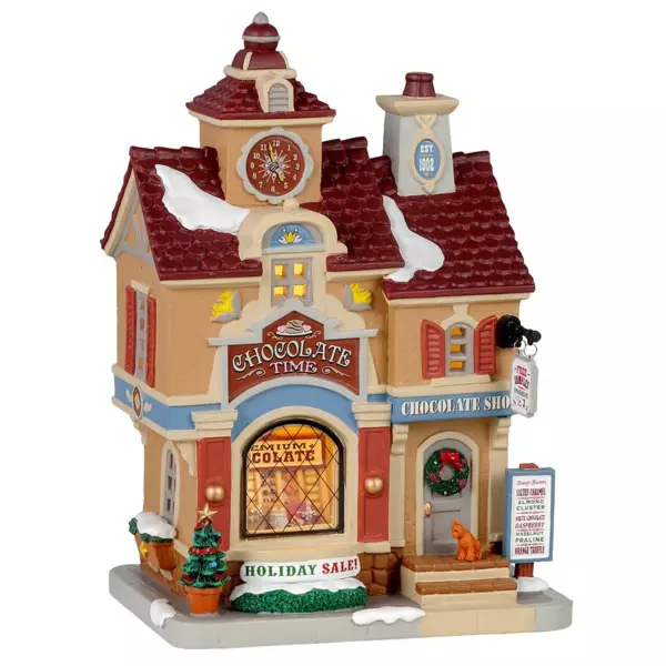 Village de Noël Lemax à piles lumineux Boutique de chocolat
