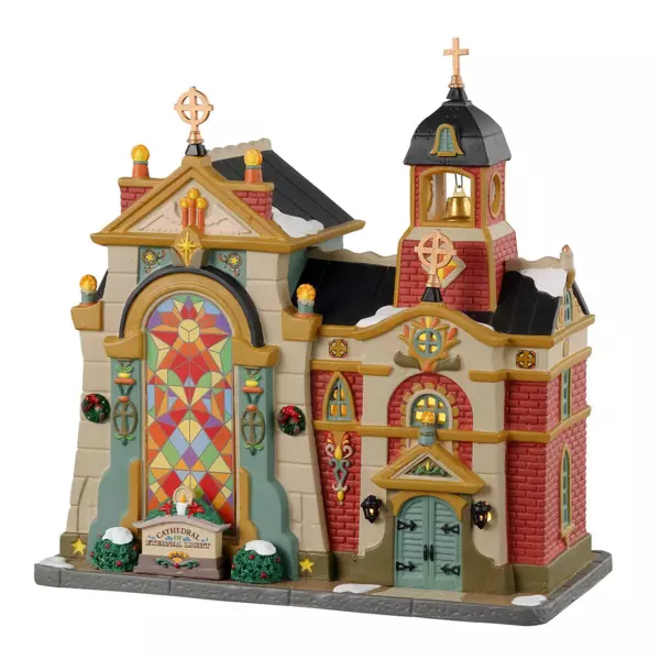 Lemax verlicht kerstdorp Kathedraal van het eeuwige licht
