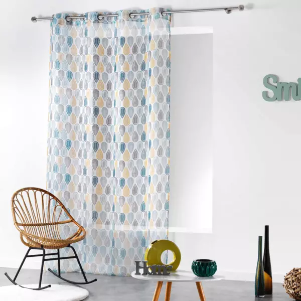 Visillo  (140 x 240 cm) Palpito Azul